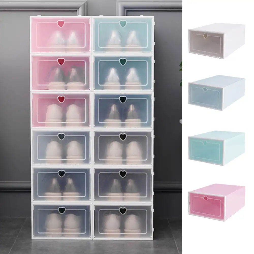 Thickened Plastic Storage Box Clear Shoe Organizer Drawer