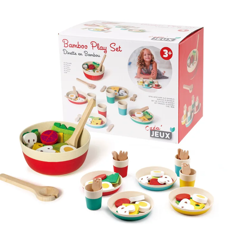 Wooden Kitchen simulation toys Children's tableware afternoon tea simulation toy fun salad bowl set
Wooden Kitchen simulation toys Children's tableware afternoon tea simulation toy fun salad bowl set