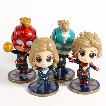 Captain Marvel Carol Danvers PVC Figures Q Version Dolls Collectible Toys 4pcs/set
Captain Marvel Carol Danvers PVC Figures Q Version Dolls Collectible Toys 4pcs/set