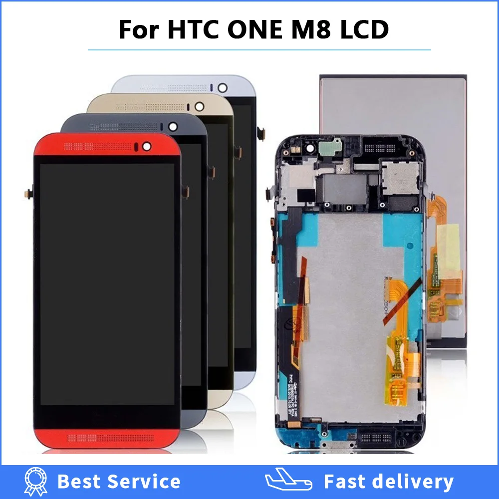 5.0 Inch LCD Display with Frame For HTC One M8 LCD Display Touch Screen Digitizer Replacement Parts For HTC M8 LCD Screen 831C
5.0 Inch LCD Display with Frame For HTC One M8 LCD Display Touch Screen Digitizer Replacement Parts For HTC M8 LCD Screen 831C