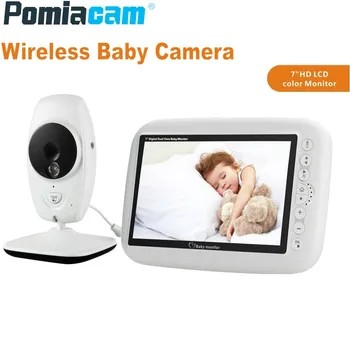 7 Inch Dual color srceen Wireless Baby Monitor Camera 4 Lullaby IR Night Vision Intercom Nanny Baby Monitor temperature monitor
7 Inch Dual color srceen Wireless Baby Monitor Camera 4 Lullaby IR Night Vision Intercom Nanny Baby Monitor temperature monitor