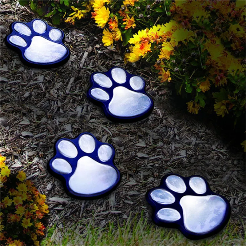 Paw Print Solar Garden Lights 1 Set of 4 Animal Paws Design Outdoor Landscape decorative LED Lights
Paw Print Solar Garden Lights 1 Set of 4 Animal Paws Design Outdoor Landscape decorative LED Lights