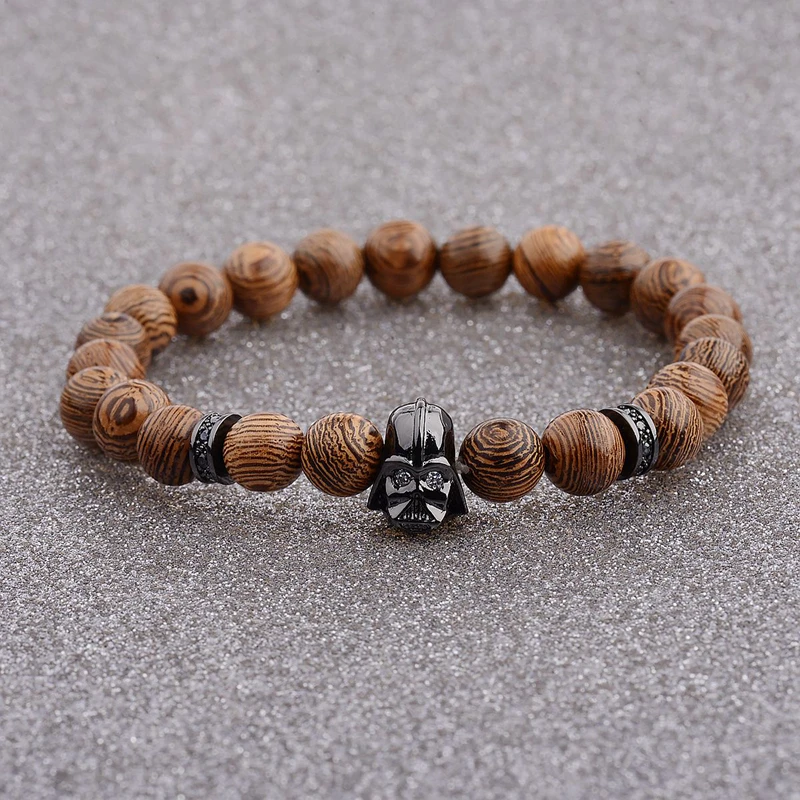 Amader 2018 Charm Men Star Wars CZ Copper 8MM Beads Wood Bracelets Handmade Bracelets & Bangles For Women ABJ017
Amader 2018 Charm Men Star Wars CZ Copper 8MM Beads Wood Bracelets Handmade Bracelets & Bangles For Women ABJ017