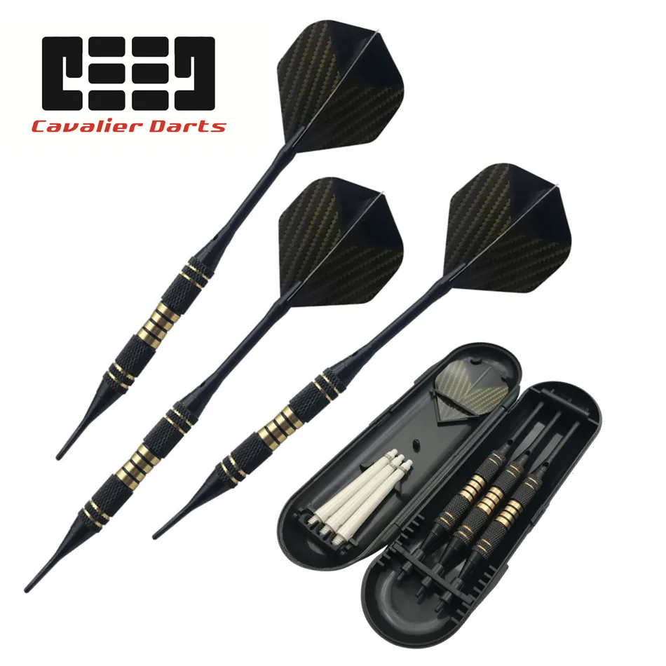 Cavalier Free Shipping Professional Soft Tip Darts Electronic Dart 3pcs/set Golden Black Body Aluminum Shaft 18g Nice Flight
Cavalier Free Shipping Professional Soft Tip Darts Electronic Dart 3pcs/set Golden Black Body Aluminum Shaft 18g Nice Flight