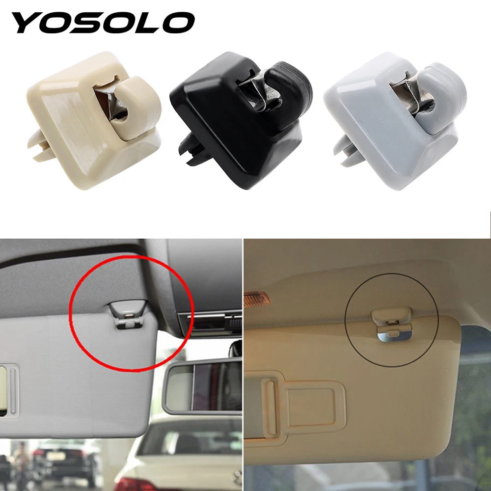 YOSOLO Car Sun Visor Hook Bracket Cap Interior Accessories Holder Replacement Black Beige Gray Clip For Audi A4L A5 A6L Q3 Q5
YOSOLO Car Sun Visor Hook Bracket Cap Interior Accessories Holder Replacement Black Beige Gray Clip For Audi A4L A5 A6L Q3 Q5