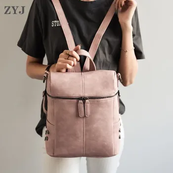 ZYJ Vintage Women Faux Leather Backpacks Girls Casual School Backpack Daypack Shoulder Tote Hand Bag Youth Mochila
ZYJ Vintage Women Faux Leather Backpacks Girls Casual School Backpack Daypack Shoulder Tote Hand Bag Youth Mochila
