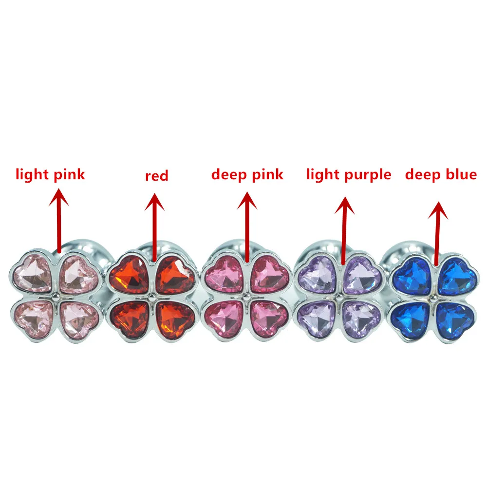 Dia 26mm*length 67mm small size new design four leaf cover Metal Anal plug jewelry butt beads dildo Sex toys for men women 4 Dia 26mm*length 67mm small size new design four leaf cover Metal Anal plug jewelry butt beads dildo Sex toys for men women 4