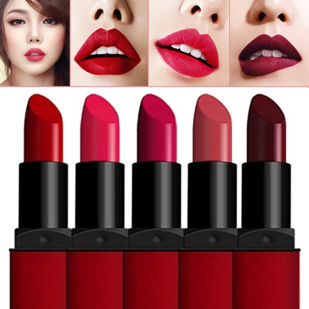 Good Quality Matte Lipstick Brand BY Moisturizer Long Lasting Waterproof Nude MC Lip Stick Makup 5 Colors
Good Quality Matte Lipstick Brand BY Moisturizer Long Lasting Waterproof Nude MC Lip Stick Makup 5 Colors