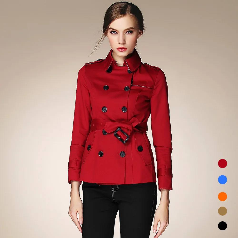 2018 BURDULLY NEW Womens Cotton Red short Waterproof double-breasted trench coat female slim Coats female For Womens
2018 BURDULLY NEW Womens Cotton Red short Waterproof double-breasted trench coat female slim Coats female For Womens