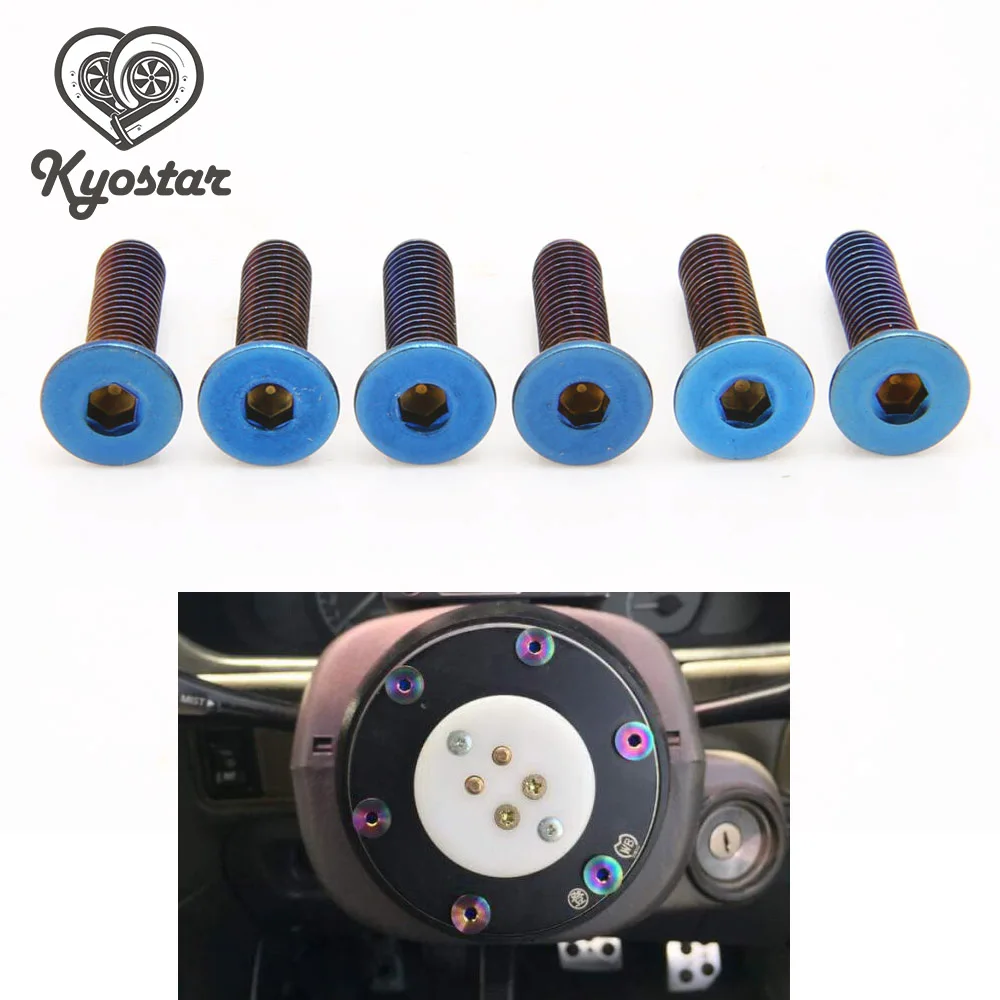 Titanium Blue Neo Chrome Rainbow bolt screw m4x18 tapered hex allen head steering wheel screw color bolts screw
Titanium Blue Neo Chrome Rainbow bolt screw m4x18 tapered hex allen head steering wheel screw color bolts screw