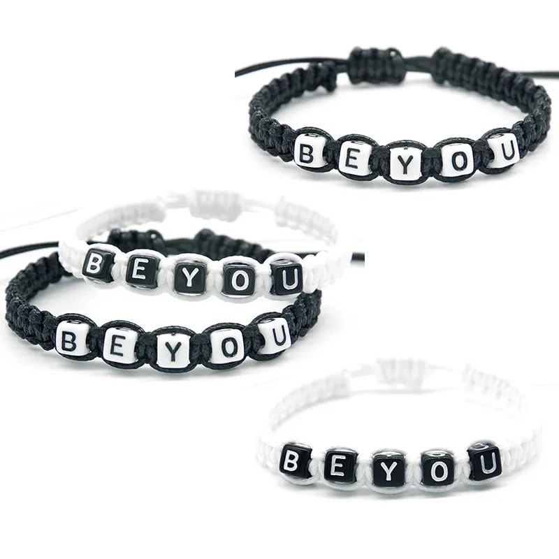 1pcs BE YOU is Important Charm Bracelets Rope Chain Infinity Wish Adjust Size for All of The People DIY Beaded Jewelry Gifts
1pcs BE YOU is Important Charm Bracelets Rope Chain Infinity Wish Adjust Size for All of The People DIY Beaded Jewelry Gifts