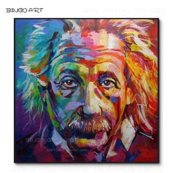 Hand-painted High Quality Modern Design Abstract Einstein Figure Oil Painting Psychedelic Color Oil Painting for Wall Decoration
Hand-painted High Quality Modern Design Abstract Einstein Figure Oil Painting Psychedelic Color Oil Painting for Wall Decoration