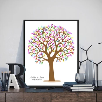 HAOCHU Wedding Guestbook Fingerprint Canvas Painting DIY Colorful Tree Print Signature First Communion Party Accessories
HAOCHU Wedding Guestbook Fingerprint Canvas Painting DIY Colorful Tree Print Signature First Communion Party Accessories