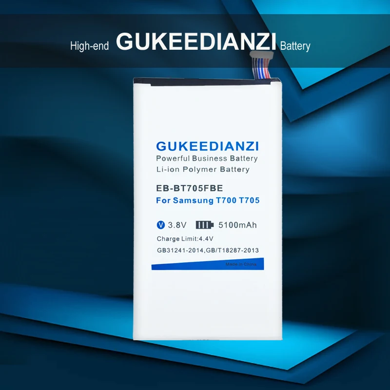 GUKEEDIANZI Tablet Battery EB-BT705FBE For Samsung GALAXY Tab S 8.4 SM T700 T705 5100mAh Replacement Batteries
GUKEEDIANZI Tablet Battery EB-BT705FBE For Samsung GALAXY Tab S 8.4 SM T700 T705 5100mAh Replacement Batteries