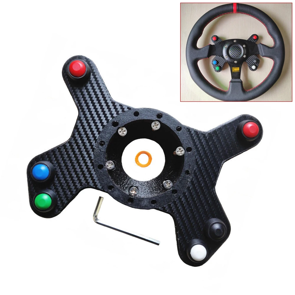 For Logitech G25 G27 Steering Wheel Adapter Carbon Fiber Racing Car Game Upgrade The 13&14" Steering Wheel
For Logitech G25 G27 Steering Wheel Adapter Carbon Fiber Racing Car Game Upgrade The 13&14" Steering Wheel