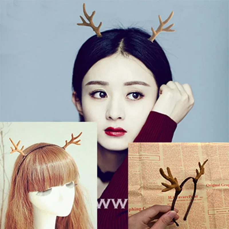 Korean Soft Sister Headwear Cos New Fashion Girl Cute Sweet Christmas Deer Horn Hair Accessory Elk Ears HairBand For Women
Korean Soft Sister Headwear Cos New Fashion Girl Cute Sweet Christmas Deer Horn Hair Accessory Elk Ears HairBand For Women