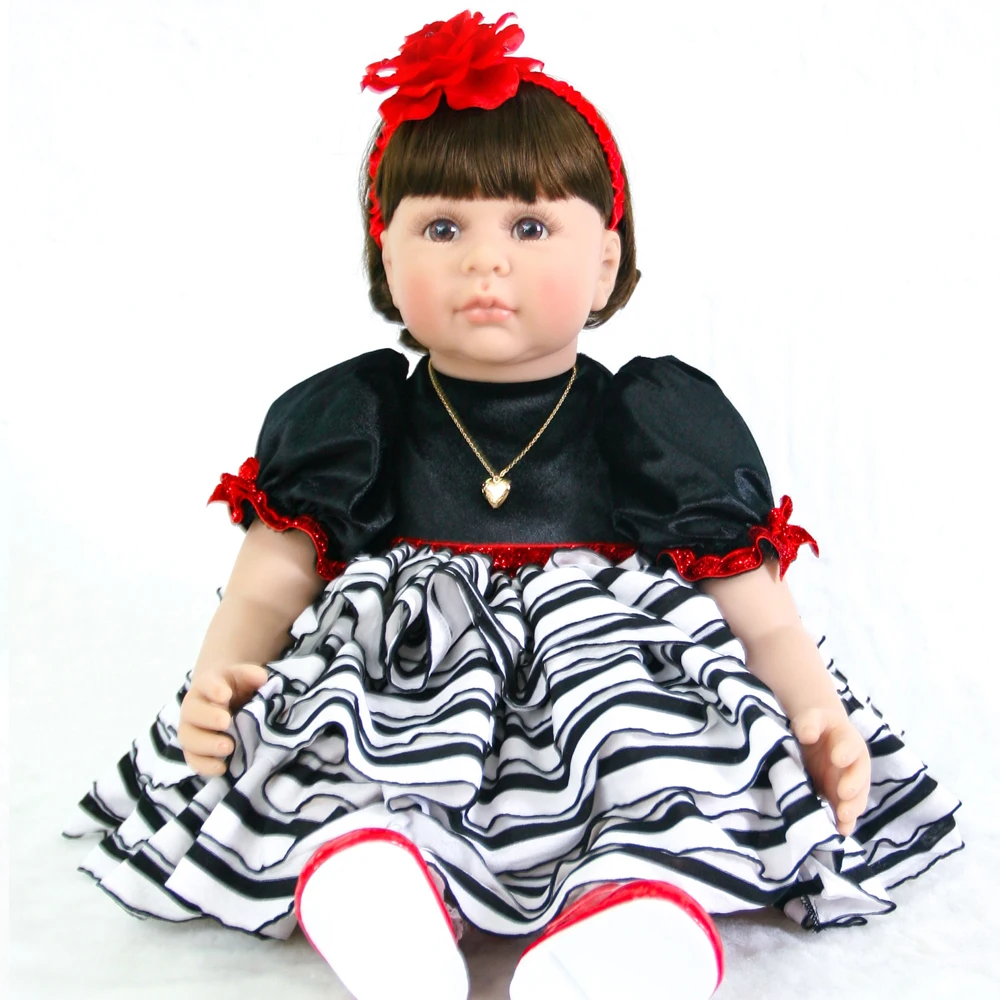 24"Doll Reborn Toys Soft Cloth Body Silicone Toddler Reborn Babies alive girl Dolls Toys Christmas Gift Bebes reborn Bonecas
24"Doll Reborn Toys Soft Cloth Body Silicone Toddler Reborn Babies alive girl Dolls Toys Christmas Gift Bebes reborn Bonecas