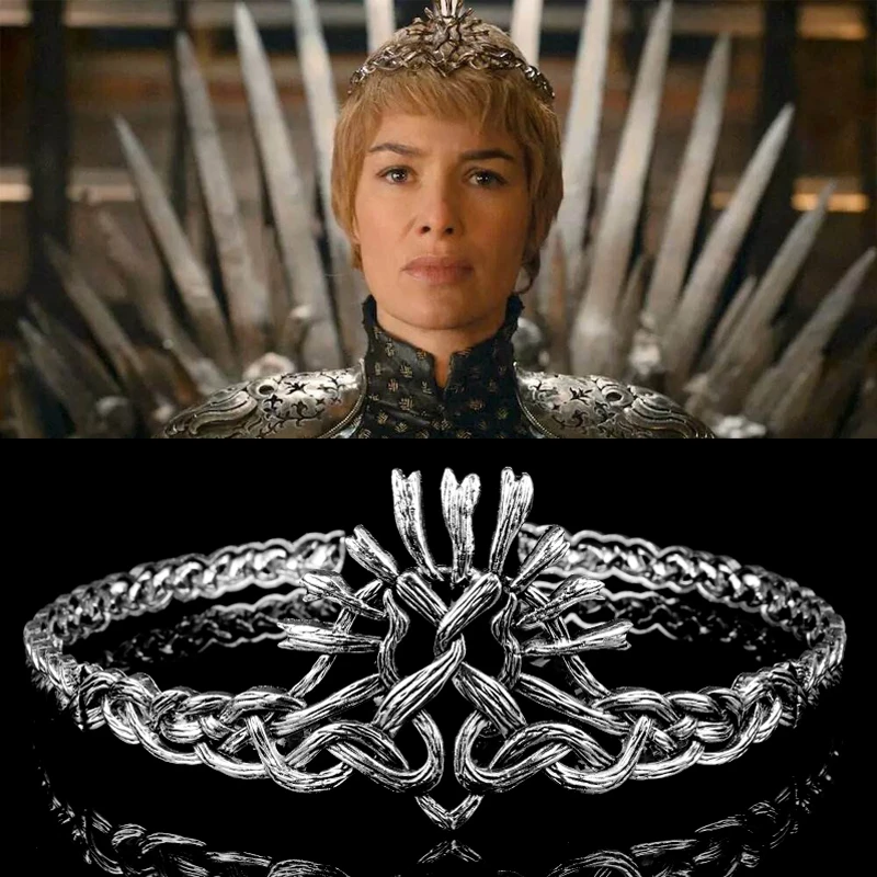 HANCHANG Game of Thrones Cersei Lannister Cosplay Crown Headband Metal Headwear Hair Bands Accessories Women Christmas Gift
HANCHANG Game of Thrones Cersei Lannister Cosplay Crown Headband Metal Headwear Hair Bands Accessories Women Christmas Gift
