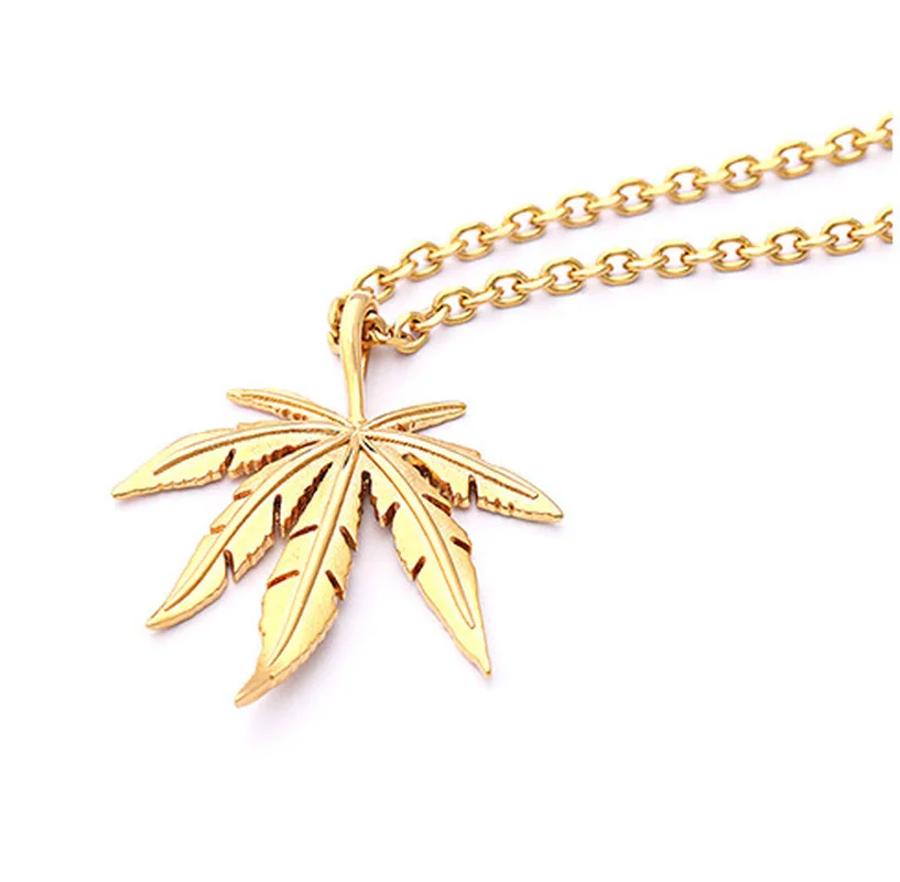 New Gold Silver Plated Cannabiss Small Weed Herb Charm Necklace Maple Leaf Pendant Necklace Hip Hop Jewelry Wholesale
New Gold Silver Plated Cannabiss Small Weed Herb Charm Necklace Maple Leaf Pendant Necklace Hip Hop Jewelry Wholesale