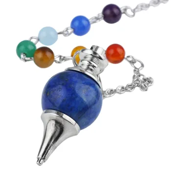 SUNYIK 1Lot (5Pc) Lapis Lazuli Stone Point Pendulum+7 Mix Chakra Healing Reiki Beads Chain 
SUNYIK 1Lot (5Pc) Lapis Lazuli Stone Point Pendulum+7 Mix Chakra Healing Reiki Beads Chain