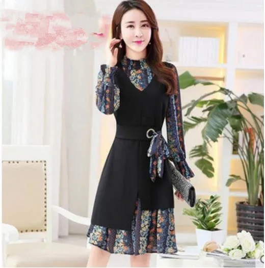 Clobee Korean Slim Tow Piece Women Dress High Waist Stand Collar Ladies Dresses Elegant Work Office Style Femme Vestidos V563
Clobee Korean Slim Tow Piece Women Dress High Waist Stand Collar Ladies Dresses Elegant Work Office Style Femme Vestidos V563