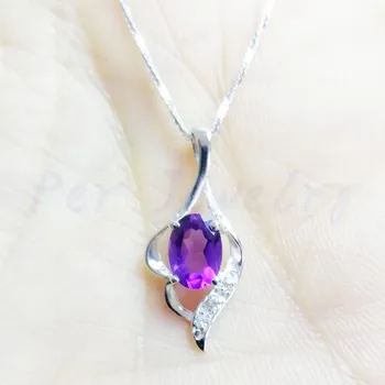 Natural real amethyst necklace pendant Free shipping 925 sterling silver Free shipping 0.8ct gemstone #C943008
Natural real amethyst necklace pendant Free shipping 925 sterling silver Free shipping 0.8ct gemstone #C943008