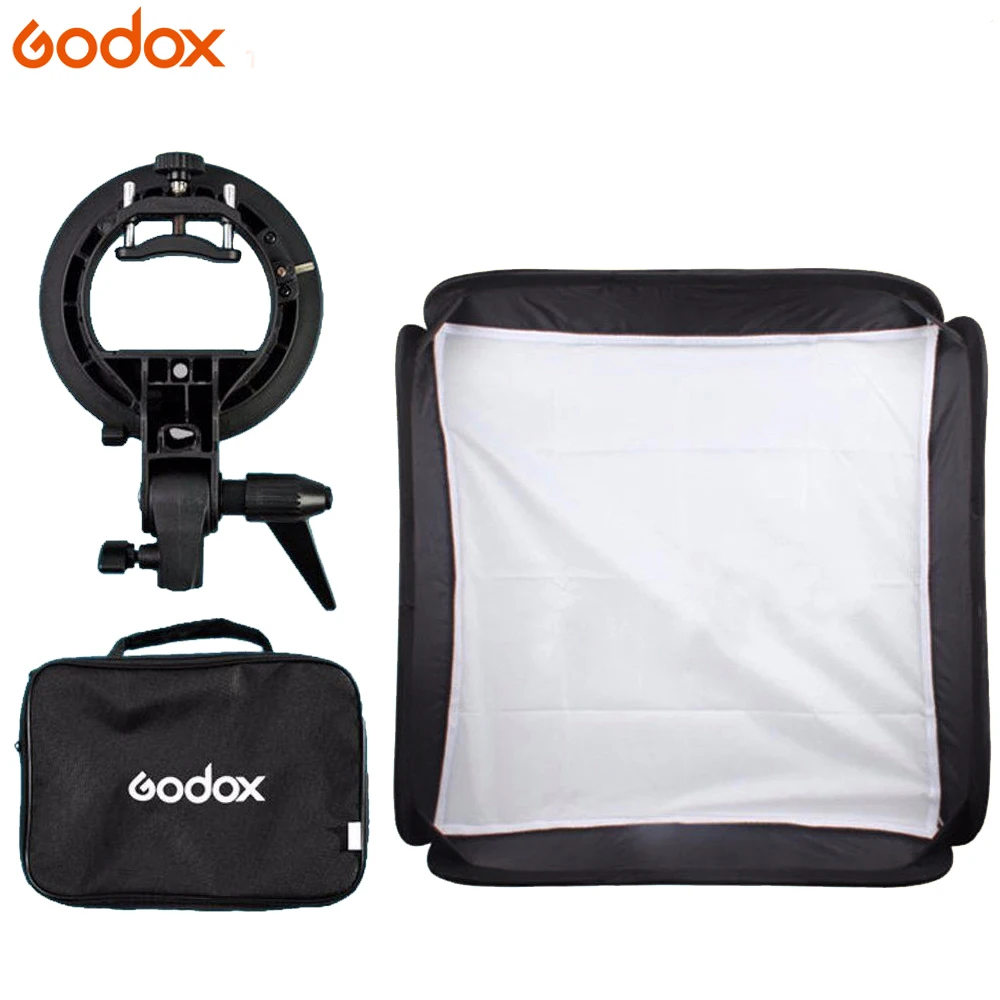 Godox Flash Softbox Kit 40 x 40cm 15" * 15", 60 x 60cm 24" * 24", 80 x 80cm 31" * 31" + S type Studio Bracket Bowen Mount Holder
Godox Flash Softbox Kit 40 x 40cm 15" * 15", 60 x 60cm 24" * 24", 80 x 80cm 31" * 31" + S type Studio Bracket Bowen Mount Holder