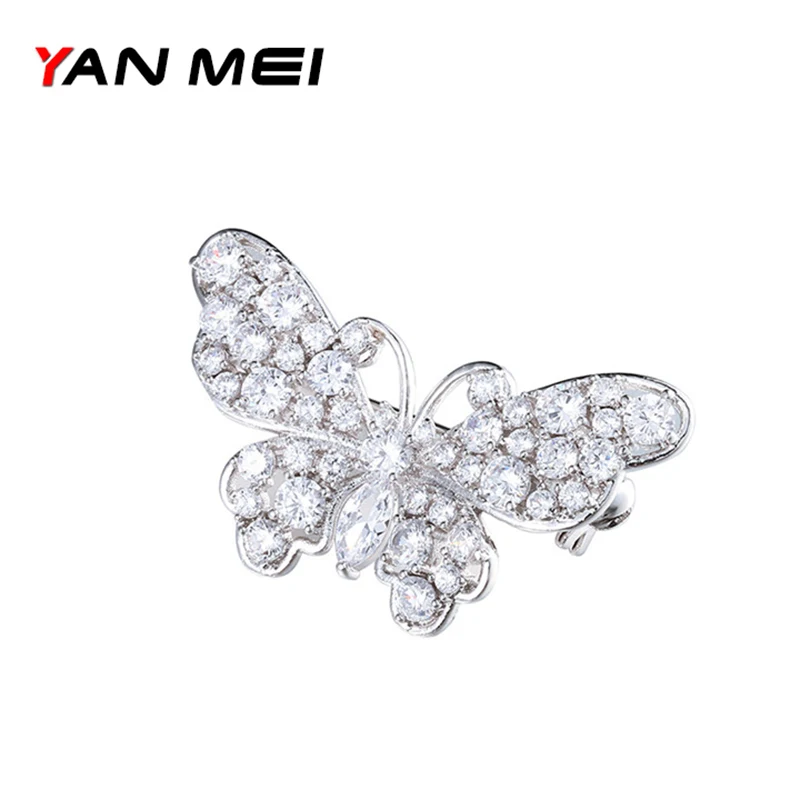 YAN MEI New Butterfly Brooches Cubic Zirconia Corsage Breastpin Lapel Pins Fashion Jewelry GLX0130
YAN MEI New Butterfly Brooches Cubic Zirconia Corsage Breastpin Lapel Pins Fashion Jewelry GLX0130