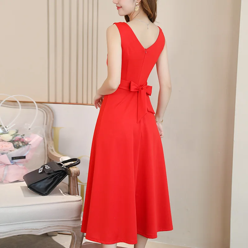2019 Korean Women Red Dress Summer New Casual Lace Up Sleeveless Dress Women Fashion Streetwear Elegant Ladies Dresses Vestidos
2019 Korean Women Red Dress Summer New Casual Lace Up Sleeveless Dress Women Fashion Streetwear Elegant Ladies Dresses Vestidos