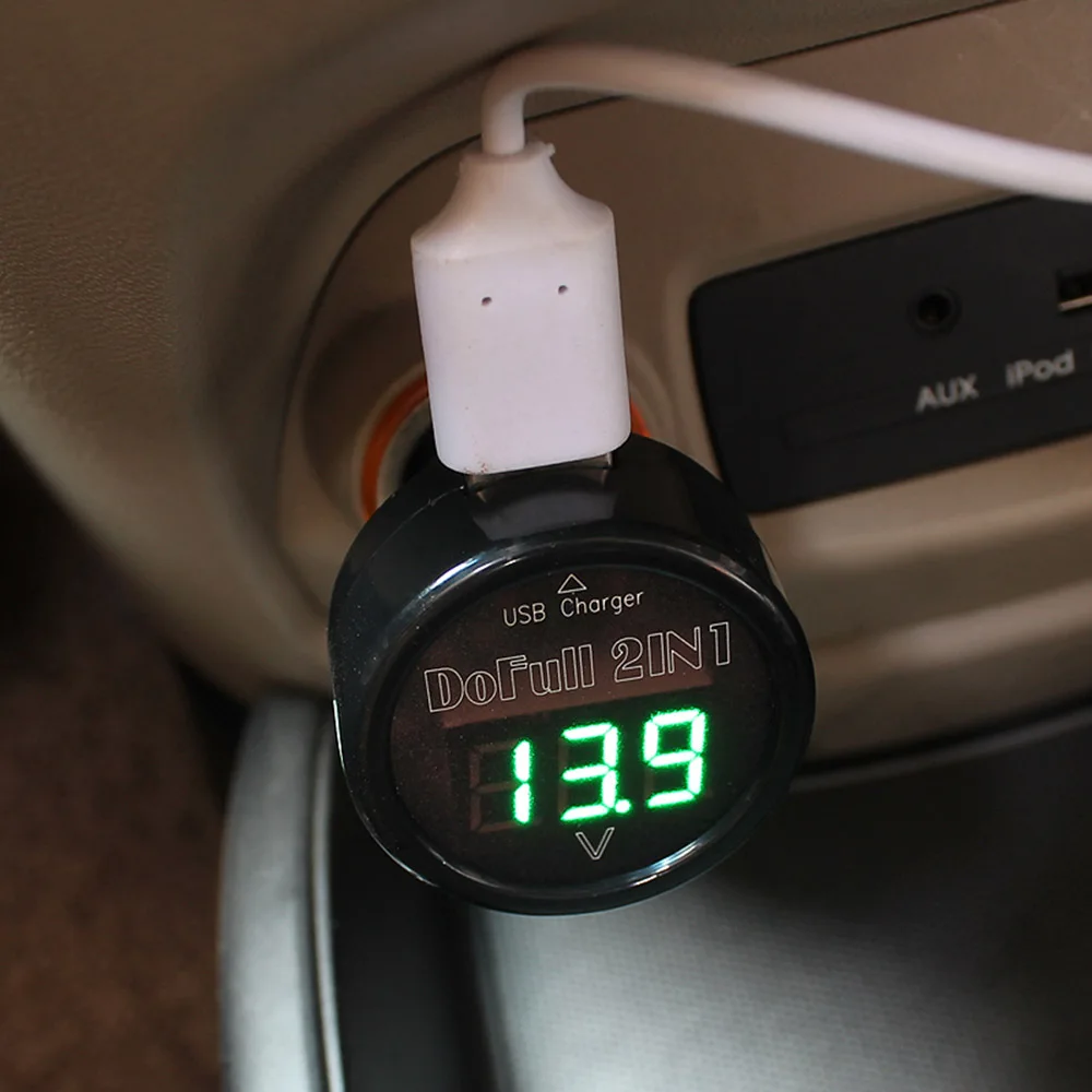 Auto Car Cigarette Lighter Style LED Display Voltmeter USB Charger Adapter for Smartphone iPhone5 5s 6 6plus iPad GPS NAVI
Auto Car Cigarette Lighter Style LED Display Voltmeter USB Charger Adapter for Smartphone iPhone5 5s 6 6plus iPad GPS NAVI
