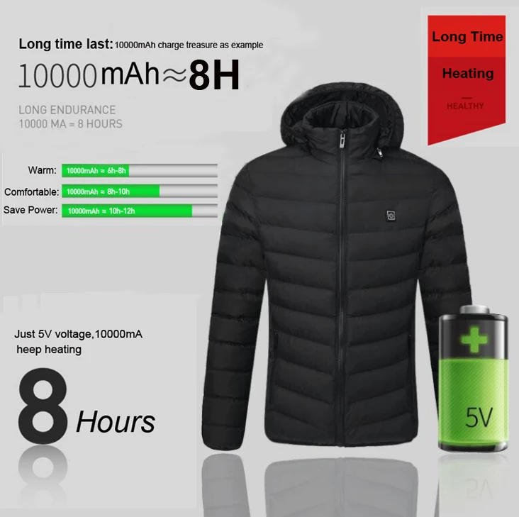 Thermal Heating Coat For Skiing & Hiking Thermal Heating Coat For Skiing & Hiking
