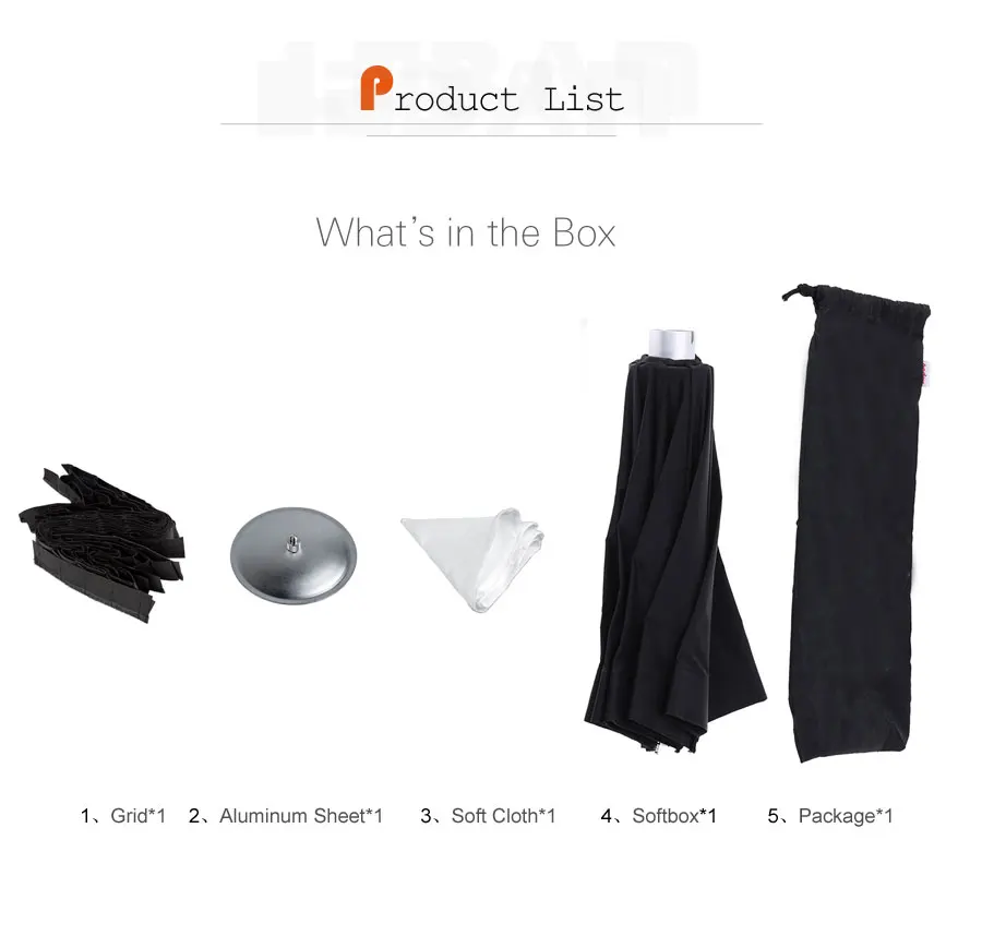 Description Picture 3 of itemGodox AD-S7 Multifunctional Soft Box Octagonal Honeycomb Grid Umbrella Softbox for WITSTRO Flash Speedlite AD180 AD360 AD200