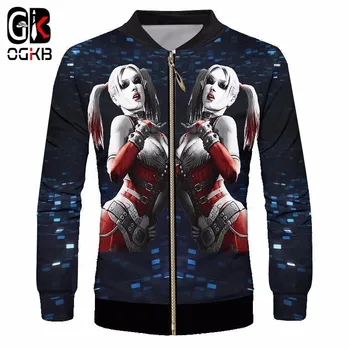 OGKB 2018 Fashion Movie 3d Doujin Printed Suicide Squad Sexy Jacket Streetwear With Zipper Cool Outwear Hiphop Slim
OGKB 2018 Fashion Movie 3d Doujin Printed Suicide Squad Sexy Jacket Streetwear With Zipper Cool Outwear Hiphop Slim