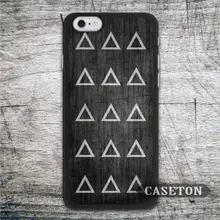 Triangles With Wood font b Case b font For font b iPhone b font font b
