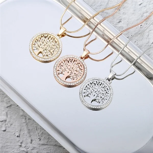 Popular Tree of Life Crystal Round Pendant Natural Stone Necklace Gold Silver Color Bijoux Collier Elegant Women Jewelry Gifts
Popular Tree of Life Crystal Round Pendant Natural Stone Necklace Gold Silver Color Bijoux Collier Elegant Women Jewelry Gifts