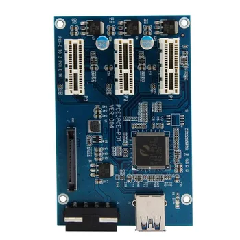 PCI-e Express 1X To 3 Port 1X Switch Multiplier HUB Riser Card +USB Cable 1PC Jun22 Professional Factory Price Drop Shipping
PCI-e Express 1X To 3 Port 1X Switch Multiplier HUB Riser Card +USB Cable 1PC Jun22 Professional Factory Price Drop Shipping