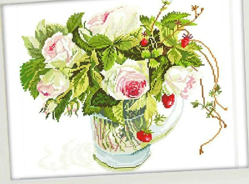 Embroidery Package Cross Stitch Kits Unopen New Luxurious Elegant Vase Flower Free shipping
Embroidery Package Cross Stitch Kits Unopen New Luxurious Elegant Vase Flower Free shipping