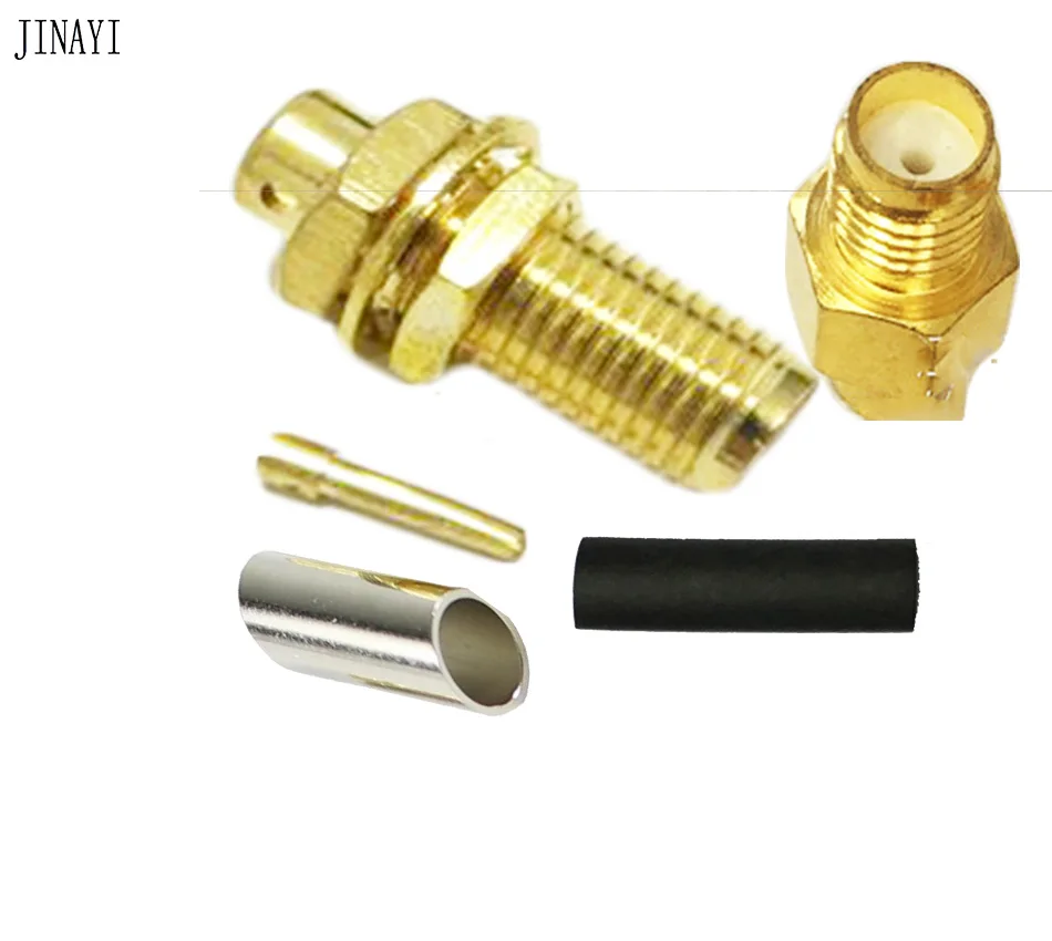 10pcs SMA male / Female Straight solder with Bushing semi-rigid RG402 0.141" connector Adapter
10pcs SMA male / Female Straight solder with Bushing semi-rigid RG402 0.141" connector Adapter