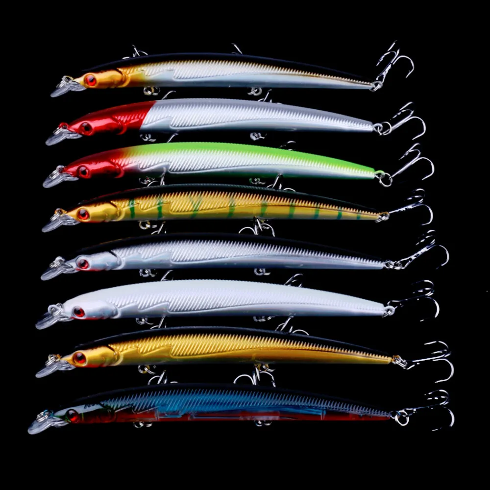HENGJIA 8pcs 13cm 14g floating Minnow Fishing Lure pesca wobblers Hard Bait 3 Hooks Fishing Tackle 3D Eyes Crankbait
HENGJIA 8pcs 13cm 14g floating Minnow Fishing Lure pesca wobblers Hard Bait 3 Hooks Fishing Tackle 3D Eyes Crankbait