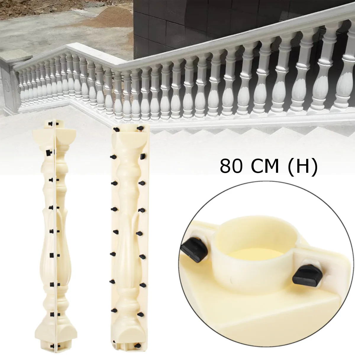 80*18cm Fence Cement Mold Balcony Garden Stair Railing Roman Column Mold Plaster Concrete Cement Mold Build garden paving mold
80*18cm Fence Cement Mold Balcony Garden Stair Railing Roman Column Mold Plaster Concrete Cement Mold Build garden paving mold