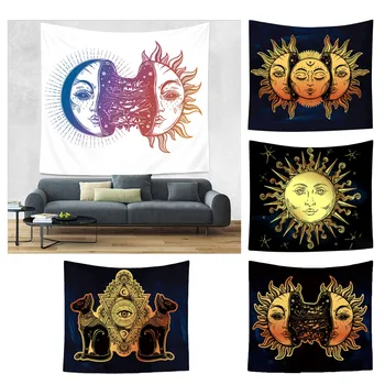 Mysterious Pettern Canvas Tapestry Wall Hanging The God Of Sun Psychedelic Printing Tapestry with Art Chakra Home Decorations
Mysterious Pettern Canvas Tapestry Wall Hanging The God Of Sun Psychedelic Printing Tapestry with Art Chakra Home Decorations