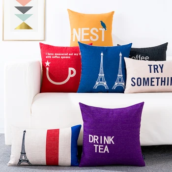 England Home Decorative Linen Cushion Cover Eiffel Simple modern Word pattern 6783 Pillow Case Sofa Chair Waist Pillow cover
England Home Decorative Linen Cushion Cover Eiffel Simple modern Word pattern 6783 Pillow Case Sofa Chair Waist Pillow cover