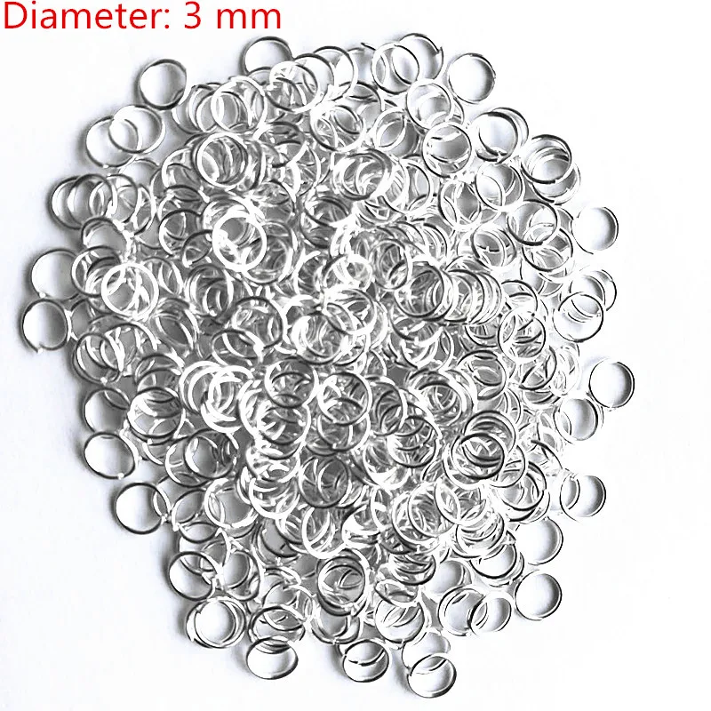 Exempt postage 500PCS 3 mm standard 925 sterling silver can open circle ring silver accessories DIY jewelry openings
Exempt postage 500PCS 3 mm standard 925 sterling silver can open circle ring silver accessories DIY jewelry openings