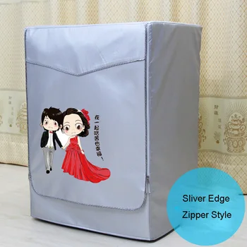 Wash Machine Cover Waterproof Case Cartoon Sunscreen Laundry Dryer Polyester Silver Coating Roller Washing Dust-proof cover
Wash Machine Cover Waterproof Case Cartoon Sunscreen Laundry Dryer Polyester Silver Coating Roller Washing Dust-proof cover
