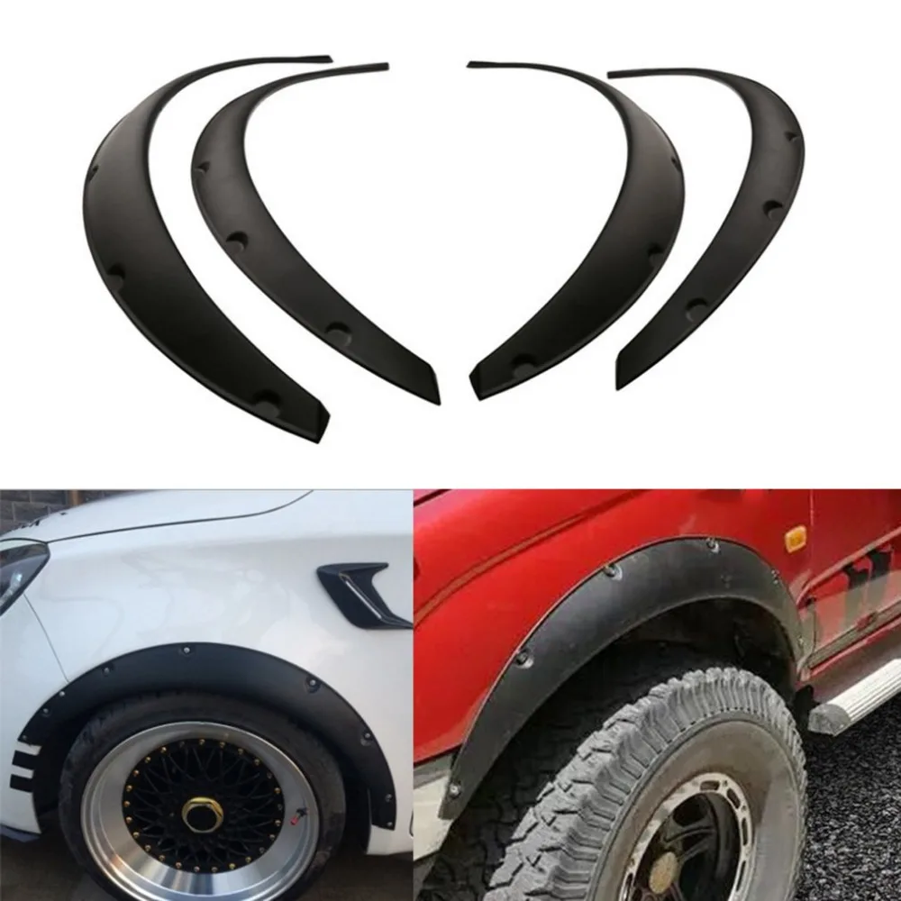 4Pcs/set Universal Flexible Car Fender Flares Extra Wide Body Wheel Arches Wheel Black Eyebrow Protector Lip Sticker Trim Hot
4Pcs/set Universal Flexible Car Fender Flares Extra Wide Body Wheel Arches Wheel Black Eyebrow Protector Lip Sticker Trim Hot