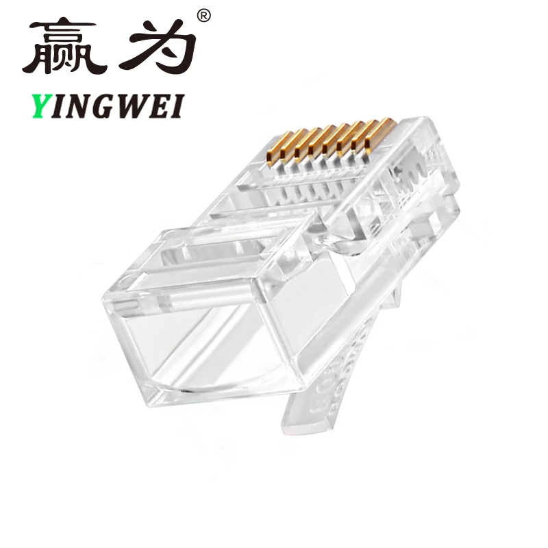 RJ45 RJ-45 Ethernet Cables Module Plug Network Connector for UTP Cat5 Cat5e Network Cable Crystal Head 8P8C Heads UTP RJ 45
RJ45 RJ-45 Ethernet Cables Module Plug Network Connector for UTP Cat5 Cat5e Network Cable Crystal Head 8P8C Heads UTP RJ 45