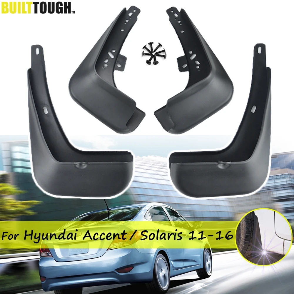 Брызговики для Hyundai Solaris RB 2011 2016|flaps splash guards|mud flaps guardssplash guard |