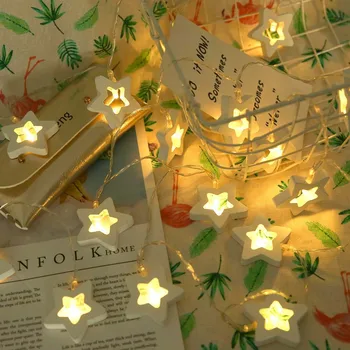 10LED Wood Pentacle Battery Box Lamp String Retro Style Led Christmas Decoration
10LED Wood Pentacle Battery Box Lamp String Retro Style Led Christmas Decoration