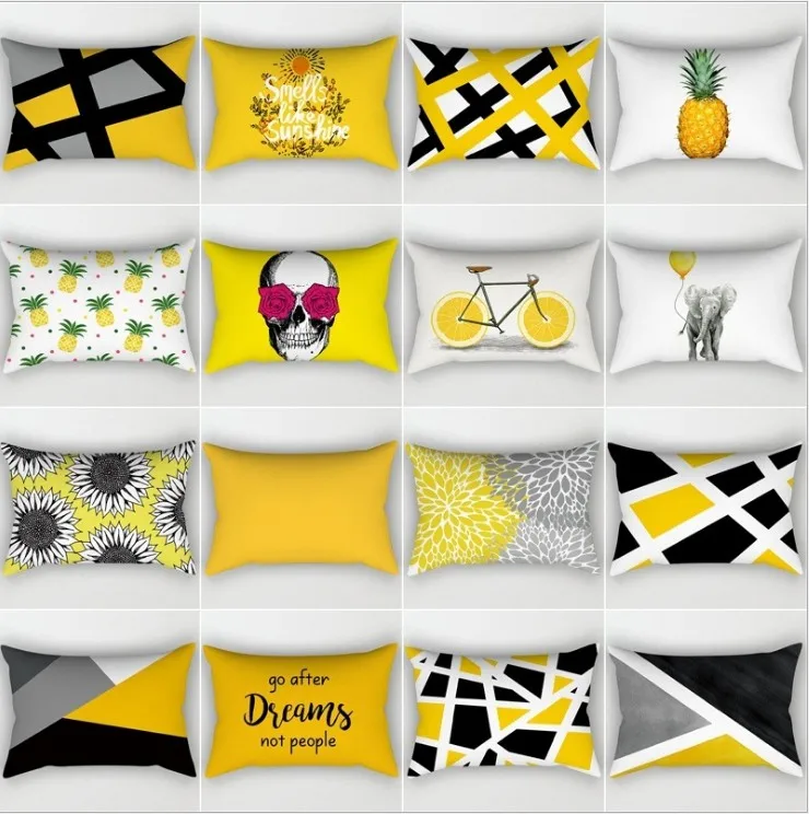 Yellow Grey Geometric Cushion Cover Home Decor Velvet Elephant Pillow Cover 30x50cm Decorative Chevron Pillows Case Pillowsham
Yellow Grey Geometric Cushion Cover Home Decor Velvet Elephant Pillow Cover 30x50cm Decorative Chevron Pillows Case Pillowsham