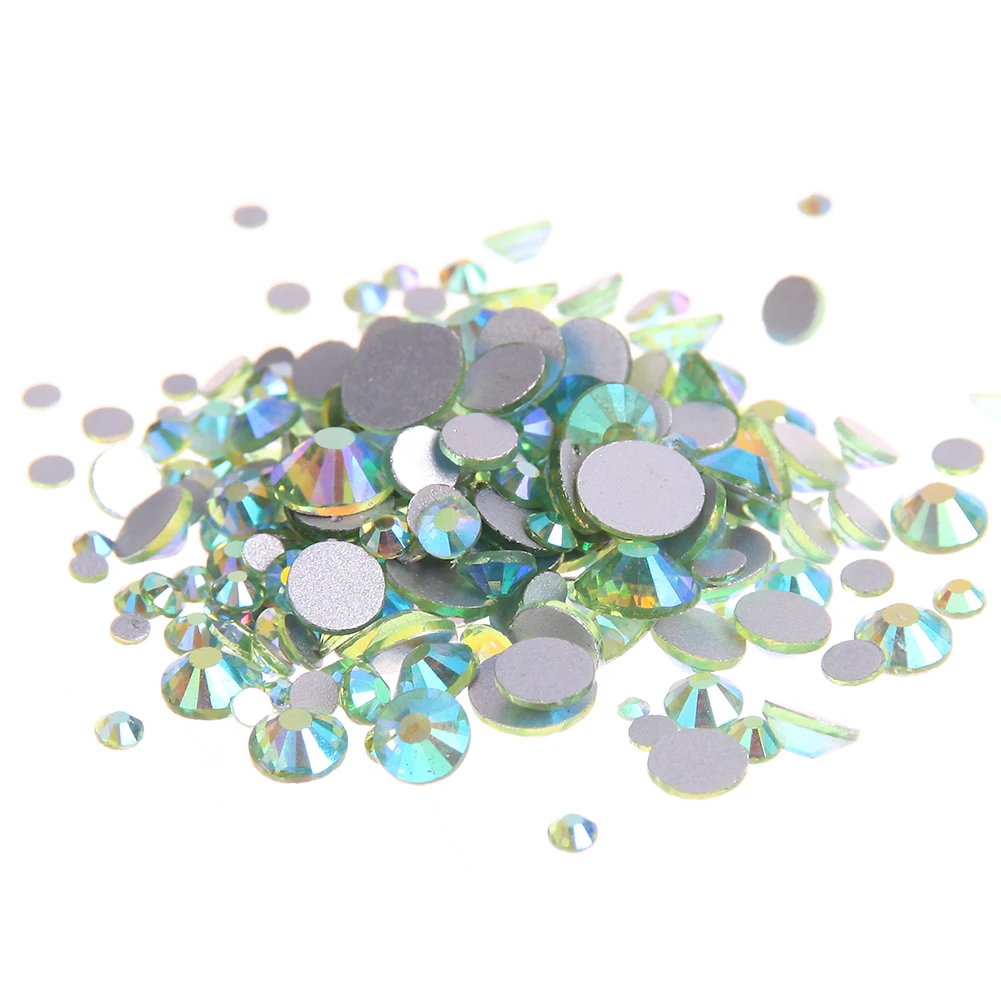 Glass Gems Crystal Rhinestones For Nails ss3-ss30 And Mixed Peridot AB Strass 3D Nail Art Jewelry Design Glitter Decorations
Glass Gems Crystal Rhinestones For Nails ss3-ss30 And Mixed Peridot AB Strass 3D Nail Art Jewelry Design Glitter Decorations